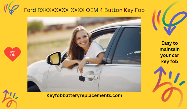 Ford RXXXXXXXX-XXXX OEM 4 Button Key Fob